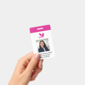 Badge Code de l'employé de l'entreprise photo personnali (Manuel / portable)