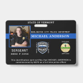 Badge Code de l'officier de police (Face)