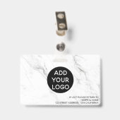 Badge Code de logo de photo d'infirmière professionnelle (Arrière avec clip)