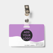 Badge Code de logo de photo d'infirmière professionnelle (Arrière avec clip)