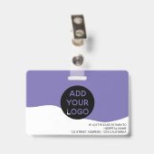 Badge Code de logo de photo d'infirmière professionnelle (Arrière avec clip)