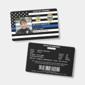 Badge Code de police (Avant & arrière)