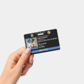 Badge Code d'identification personnel de police (Manuel / portable)