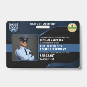 Badge Code d'identification personnel de police (Avant)