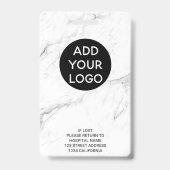 Badge Code du logo de l'infirmière en marbre (Arrière)