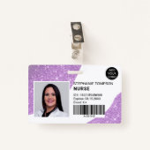 Badge Code du logo de l'infirmière professionnelle de pa (Devant avec clip)