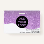 Badge Code du logo de l'infirmière professionnelle de pa (Dos)