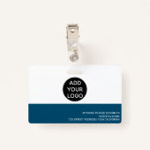 Badge Code du logo de l'infirmière professionnelle en bl (Dos avec clip)