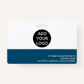 Badge Code du logo de l'infirmière professionnelle en bl (Dos)