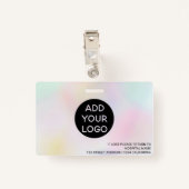 Badge Code du logo photo de l'infirmière professionnelle (Dos avec clip)