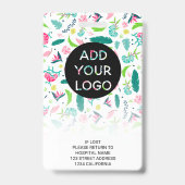 Badge Code du logo photo pediatro de Cute chameleons (Arrière)