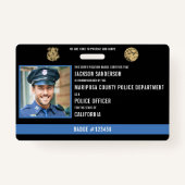 Badge Code du service de police (Devant)