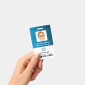 Badge Code Employé Du Gestionnaire De La Société Avec Lo (À main)