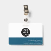 Badge Code logo photo de infirmière professionnelle sign (Arrière avec clip)