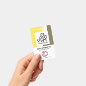 Badge Code Modèle photo de l'employé de l'entreprise Col (À main)