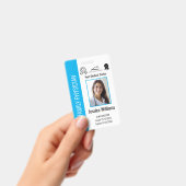 Badge Code photo bleu de l'employé Médicale de l'hôpital (Manuel / portable)
