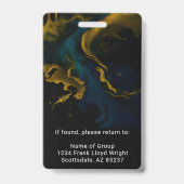 Badge Code photo de l'employé Médicale personnalisé (Arrière)