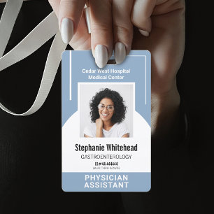 Badge Code photo de l'employé Médicale personnalisé Dust