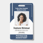 Badge Code photo de l'employé Médicale personnalisé Mari (Avant)