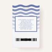 Badge Code photo de l'hôpital ou de l'entreprise avec co (Dos)