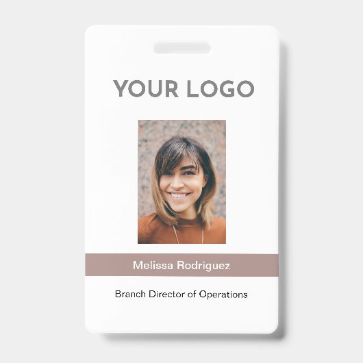 Badge Code photo employé de l'entreprise (Avant)