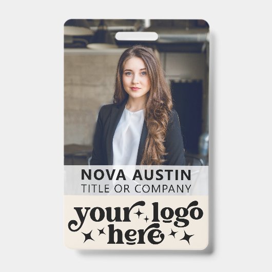 Badge Code photo employé ivoirien avec le code QR Logo d (Front)