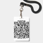 Badge Code QR (Avant avec lanière)