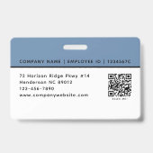 Badge Code QR Code Denim Blue (Arrière)