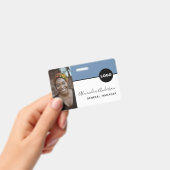 Badge Code QR Code Denim Blue (Manuel / portable)