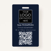 Badge Code QR de l'employé - Photo de l'entreprise Insig (Devant)