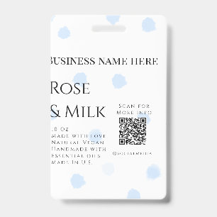 Badge Code QR de l'entreprise de savon artisanal au lait