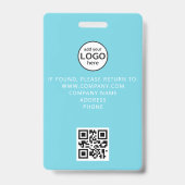 Badge Code QR de membre d'équipage personnalisé Evénemen (Arrière)
