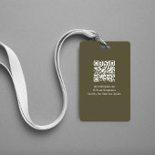Badge Code QR de photo d'entreprise pêche