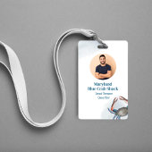 Badge Code QR de photo d'entreprise Restaurant