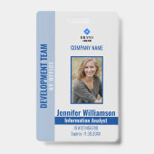 Badge Code QR de sécurité de la carte d'identité de l'em (Avant)