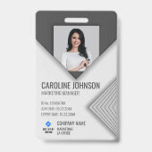 Badge Code QR de sécurité de l'entreprise de charbon de  (Avant)