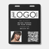 Badge Code QR d'identification de l'entreprise pour phot (Avant)