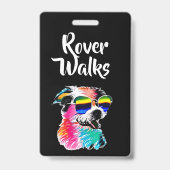 Badge Code QR d'identification d'urgence pour chien colo (Avant)