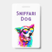 Badge Code QR d'identification d'urgence pour la garde d (Avant)