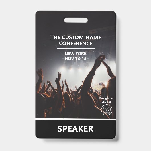 Badge Code QR du laissez-passer d'accès à la conférence  (Avant)