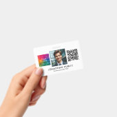 Badge Code QR du logo de l'entreprise Carte d'identité P (Manuel / portable)