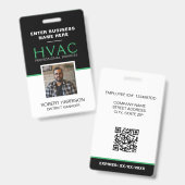 Badge Code QR Employé CVC (Avant & arrière)