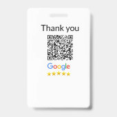 Badge Code QR minimal simple ajouter logo scanner le nom (Arrière)