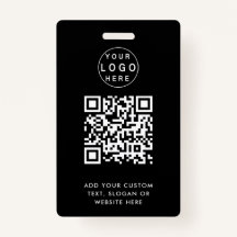 Code QR | Modern Black Business Logo Event