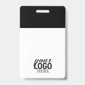 Badge Code QR moderne Carte d'identité d'entreprise Logo (Arrière)