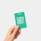 Badge Code QR modifiable Générer votre propre code | Ver (Manuel / portable)