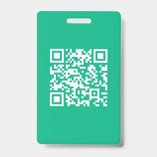 Badge Code QR modifiable Générer votre propre code | Ver (Avant)