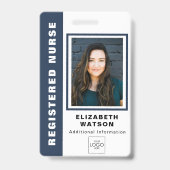 Badge Code QR personnalisé avec votre logo d'entreprise  (Avant)