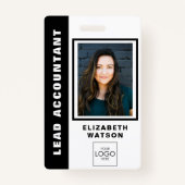 Badge Code QR personnalisé avec votre logo ID d'événemen (Devant)