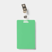 Badge Code QR personnalisé passe vert Covid (Arrière avec clip)
